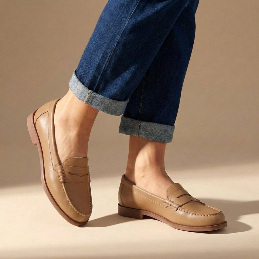 Eulalie | Women's Penny Loafer Flat Slip-On Shoe