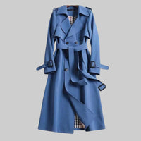Evangelia | Women's Double Breasted Long Trench Coat