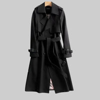 Evangelia | Women's Double Breasted Long Trench Coat