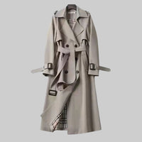 Evangelia | Women's Double Breasted Long Trench Coat