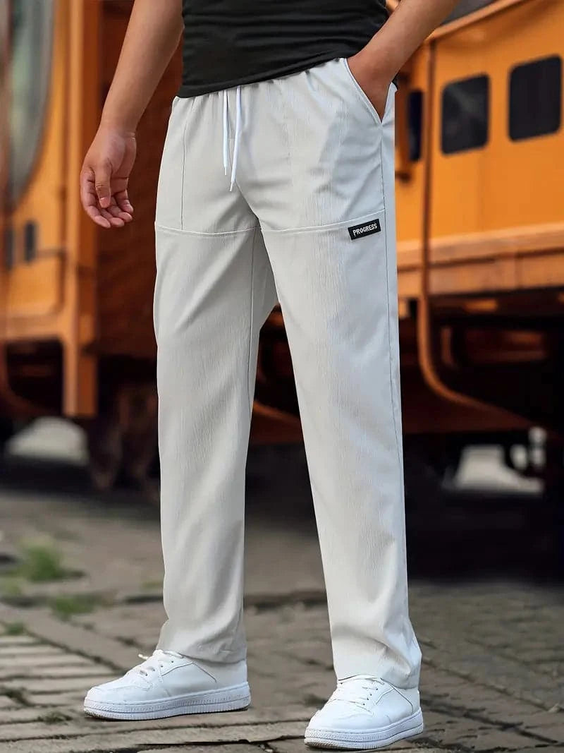Evren | Men's Drawstring Straight Leg Jogger Pants