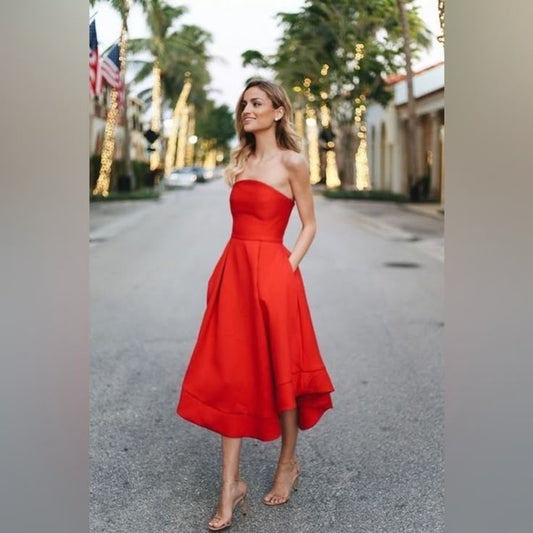 C Meo Collective Dress Nwt C Meo Collective Making Waves Dress In Red