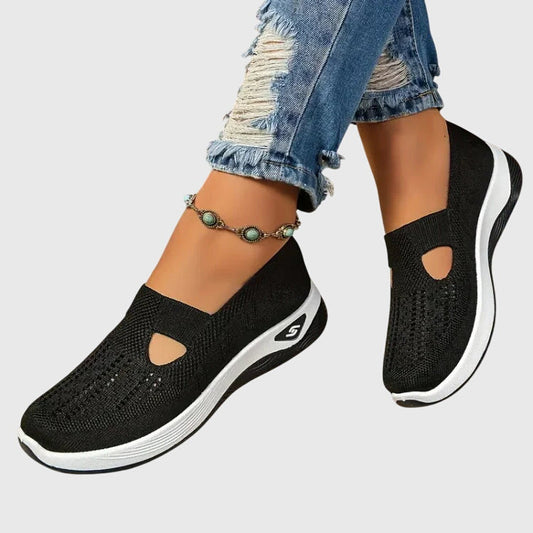 Lora Orthopedic Walking Shoes Black