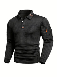 Gabriel – Textured Polo Shirt with Breathable Warm Fabric