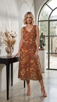 Linen Dress Sewing Pattern Pdf Women Midi Dress Pattern Easy Beginner