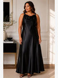 Nicole Miller New York Dress Nicole Miller New York Xl Black Satin