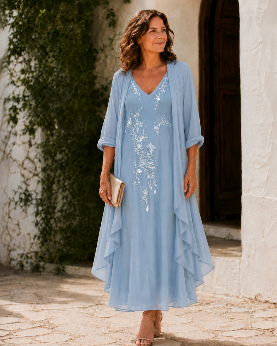 Marjorie – Lace Duster Dress