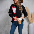Virela Center Heart Knit Sweater