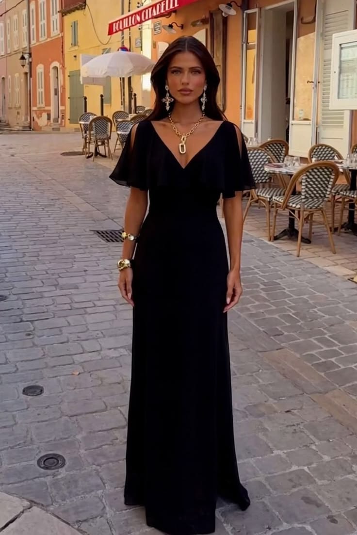 Sheath Column Floor Length Chiffon Bridesmaid Dress Formal Dress Fiery