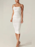 Dress Mesh Dress Color: White Size: M
