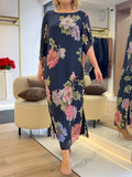 Celeste - Floral Chiffon Maxi Dress