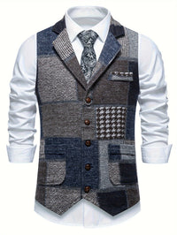 Zachariah - Classic Patchwork Gilet for Men