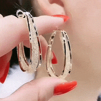 Wrenley – Oval Woven Mesh Earrings