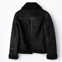 Caroline – Shearling Aviator Suede Jacket