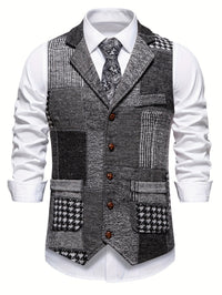 Zachariah - Classic Patchwork Gilet for Men