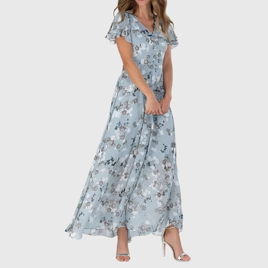Lola | Figure Flattering Dress Blue