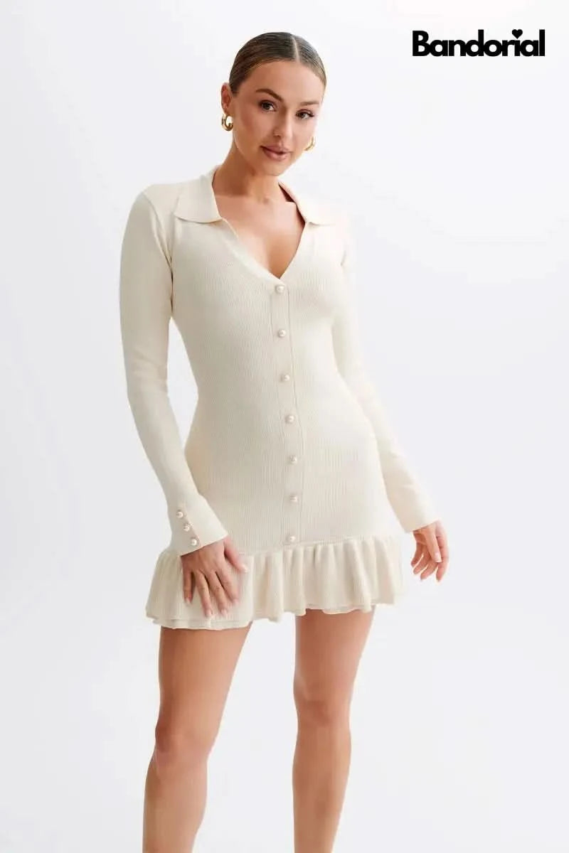 OLIVIA | MINI DRESS Crème