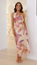 Lana Maxi Dress Pink Purple Floral Buy Women's Dress Billy J