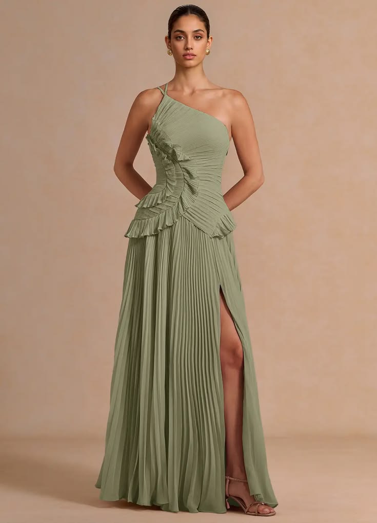 Melody Pistachio Maxi Dress