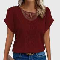 Pearl | Elegant Ibiza Style Blouse Red