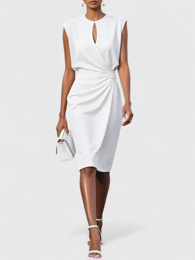 Lisandrah | Sophisticated Dress White