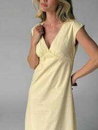 I Got You Babe Midi Dress Butter Yellow *Zoco Exclusive*