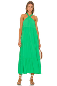 Show Me Your Mumu Hallie Halter Dress in Spring Green from Revolve.com