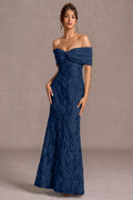 Valoria Dark Navy Maxi Dress