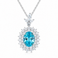 Aquamarine D Necklace