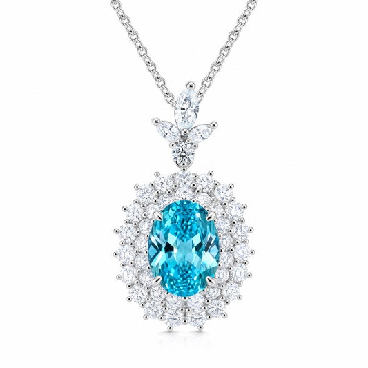 Aquamarine D Necklace