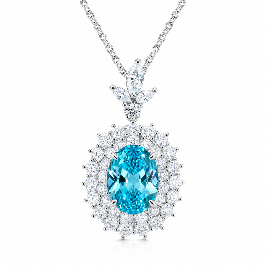 Aquamarine D Necklace
