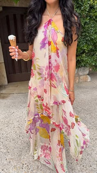 Summer Blossom Maxi Dress