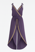 Lavinia – Open Back Elegant Jumpsuit with Gold Details