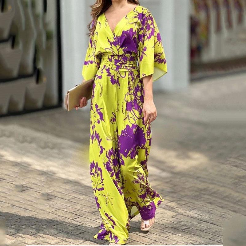 Hannelore Floral High-Waist Jumpsuit