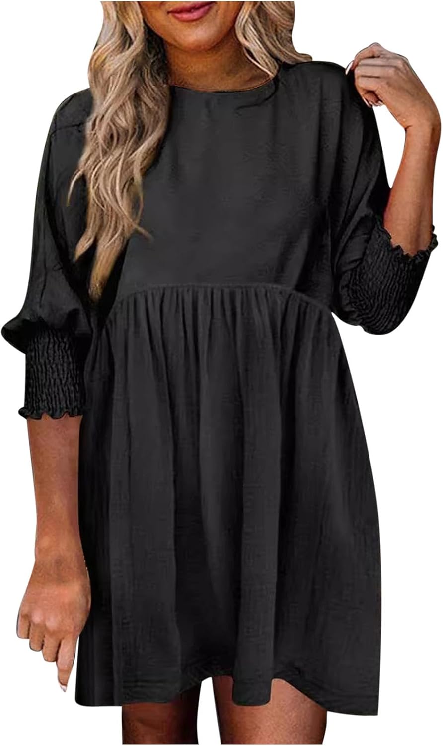 Felicity | Women's Ruched Long Sleeve Mini Dress