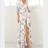 Lone Traveler Maxi Dress From Size Small Color: Silver Size: S