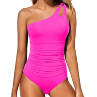Fiona | Women's One Shoulder Ruched Swimsuit