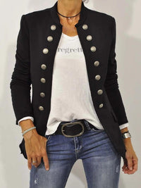 Fiorella | Women's Double Breasted Military Blazer