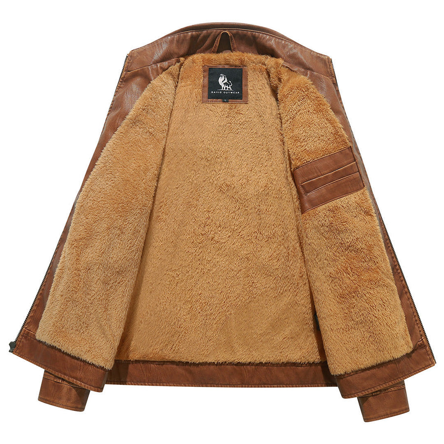 Harry - Biker Jacket in Fleece
