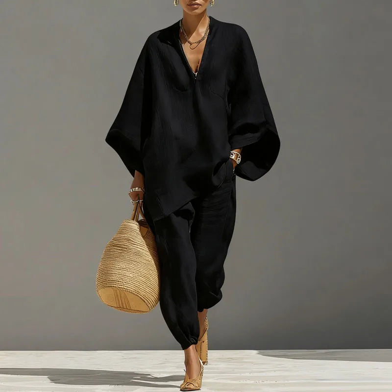 Floriane | Women's Batwing Sleeve Two Piece Set
