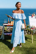 Forget Me Not Blue Maxi Dress