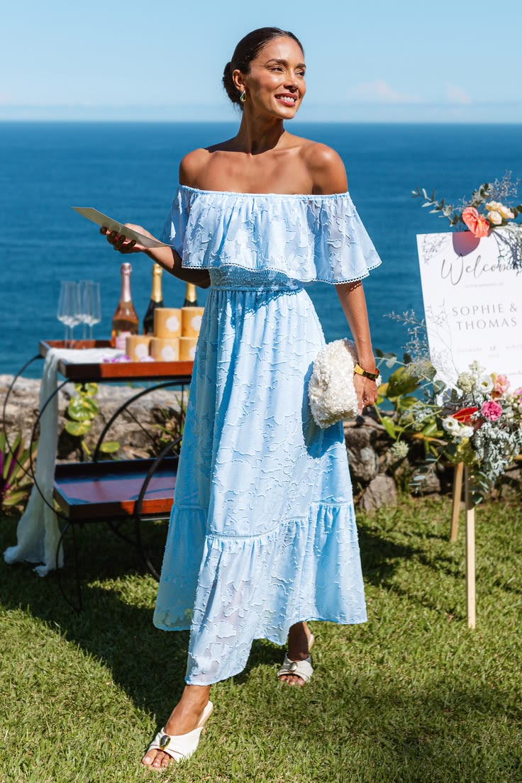 Forget Me Not Blue Maxi Dress