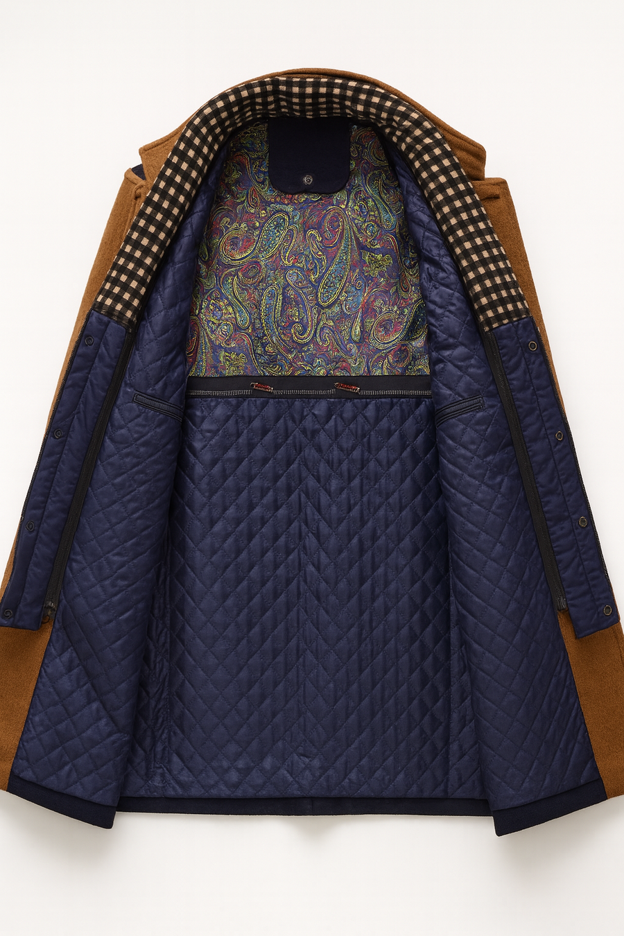 Jonah - Wool Blend Overcoat with Stand Collar