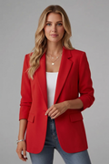 Francesca | Women's Single Button Notched Lapel Blazer