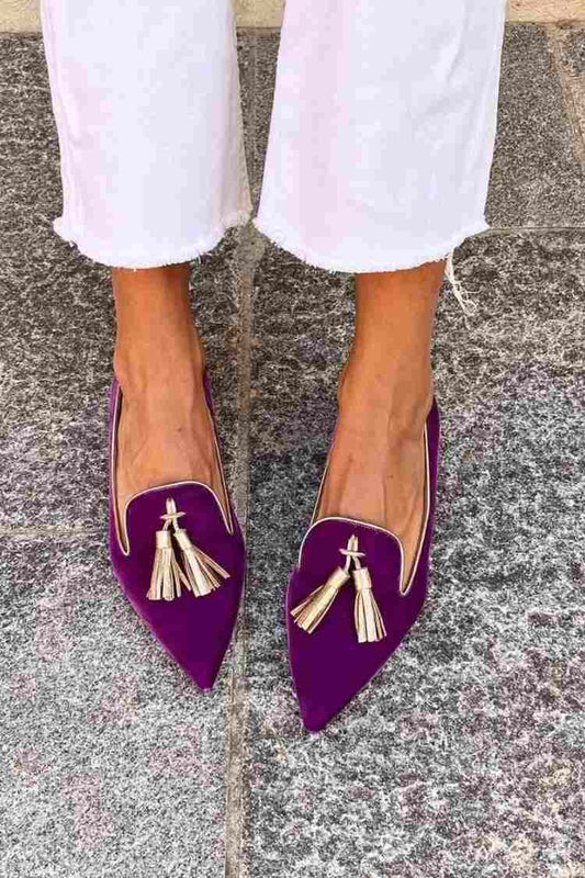 Francine | Women's Pointed Toe Tassel Loafers
