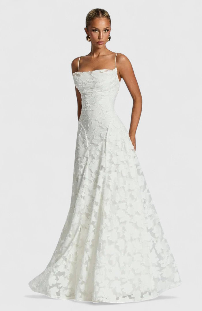 Gwenn | Elegant Maxi Dress Ivory