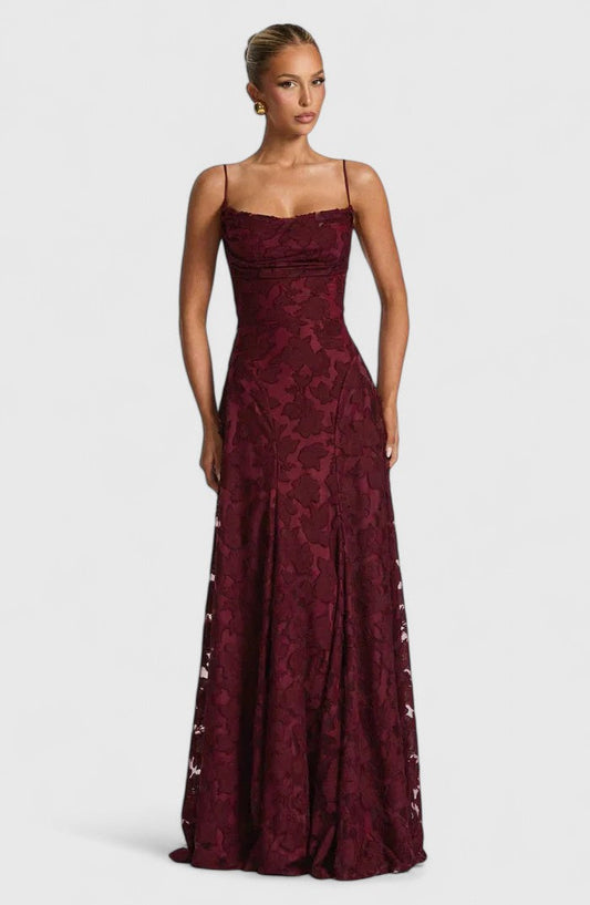 Gwenn | Elegant Maxi Dress Cherry