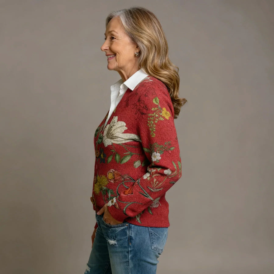 Ellery – Vintage Floral Knit Cardigan