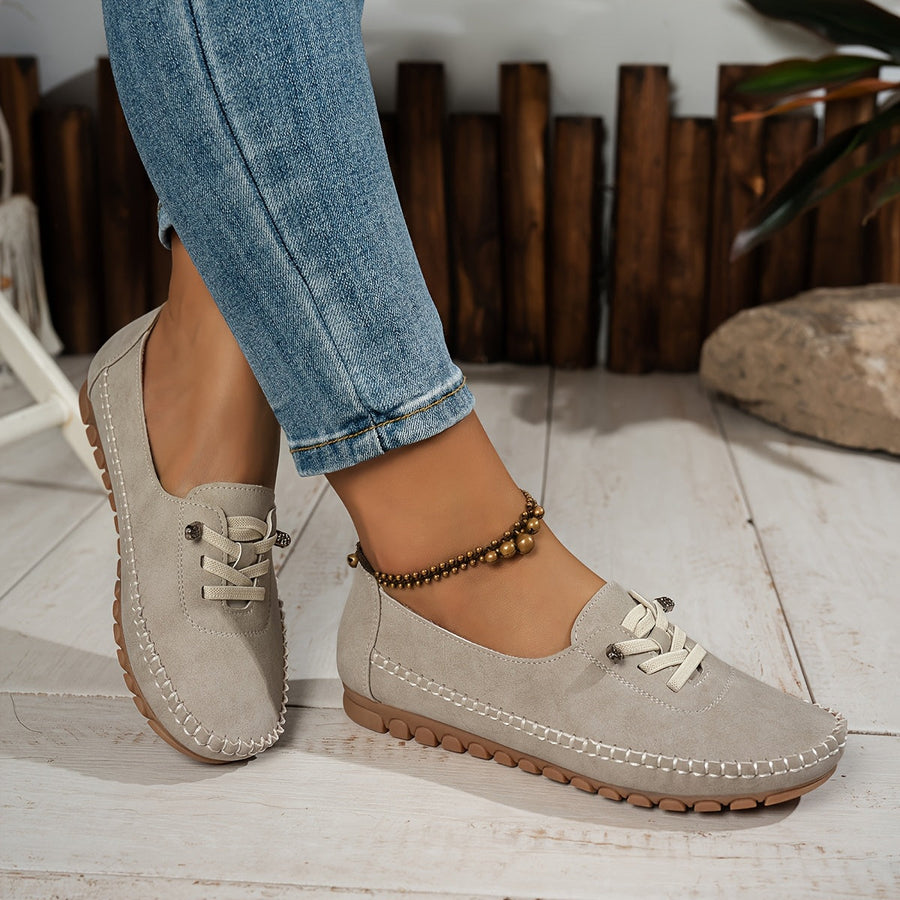 Freya | Women's Lace Up Comfort Loafers