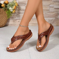 Freya | Women's Navy Thong Sandals
